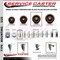 Service Caster 4 High Temp Glass Filled Nylon 7/16'' Stem Caster Set 2 Total Lock Brakes, 4PK SCC-GRTTL20S414-GFNSHT-716138-2-S-2 - alternate 5